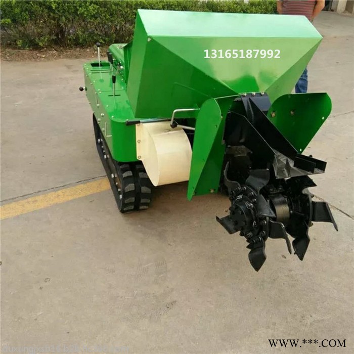 果树施肥槽挖沟机图片 履带式山药开沟培土施肥机 除草旋耕机视频图4