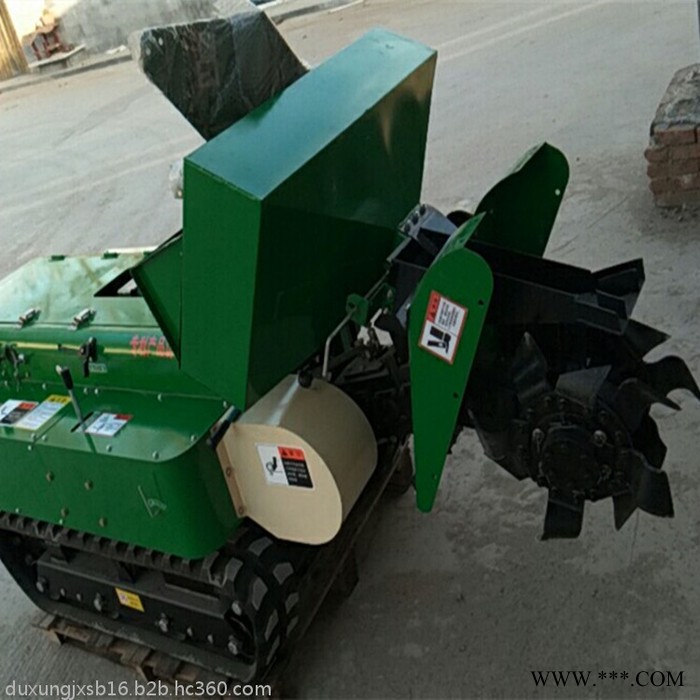 果树施肥槽挖沟机图片 履带式山药开沟培土施肥机 除草旋耕机视频图5