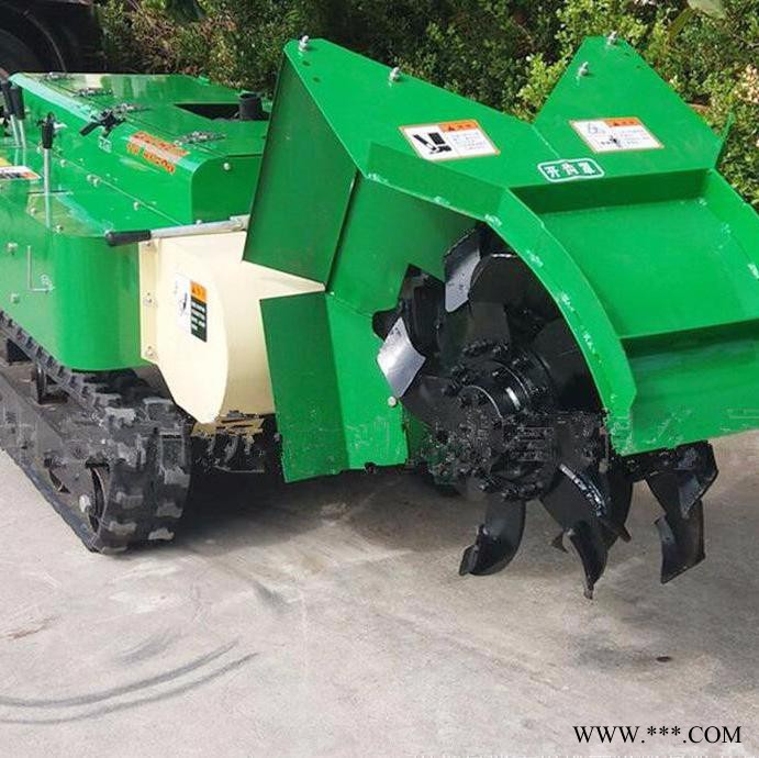 除草田园管理机价格 山药种植开沟机  富兴批发履带可旋旋耕回填机图5