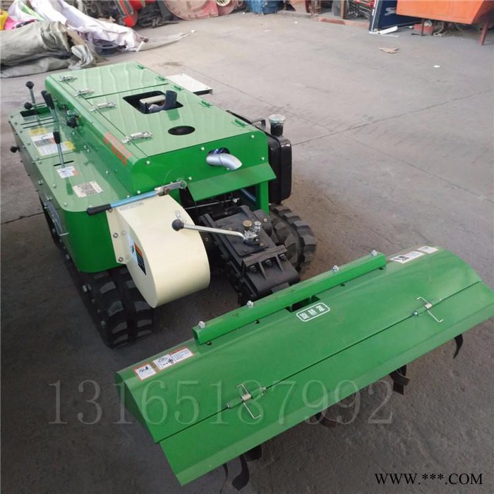 除草田园管理机价格 山药种植开沟机  富兴批发履带可旋旋耕回填机图7