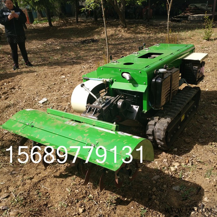 果园大棚旋耕开沟施肥机  履带式微耕机山药开沟旋耕   A图3