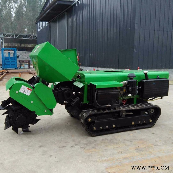 履带式果园小型微耕机 农用山药葡萄开沟施肥机 回填施肥机图6