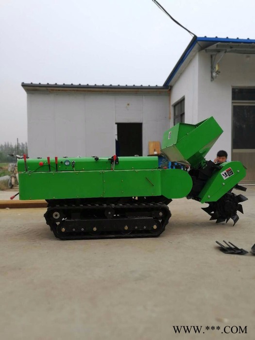 履带式果园小型微耕机 农用山药葡萄开沟施肥机 回填施肥机图3