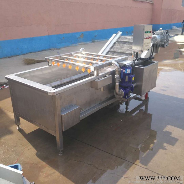 鼎鸿QX-3000型西红柿清洗机 番茄清洗流水线 海棠果清洗机 山药豆清洗机 中药材清洗流水线 循环用水清洗机图2