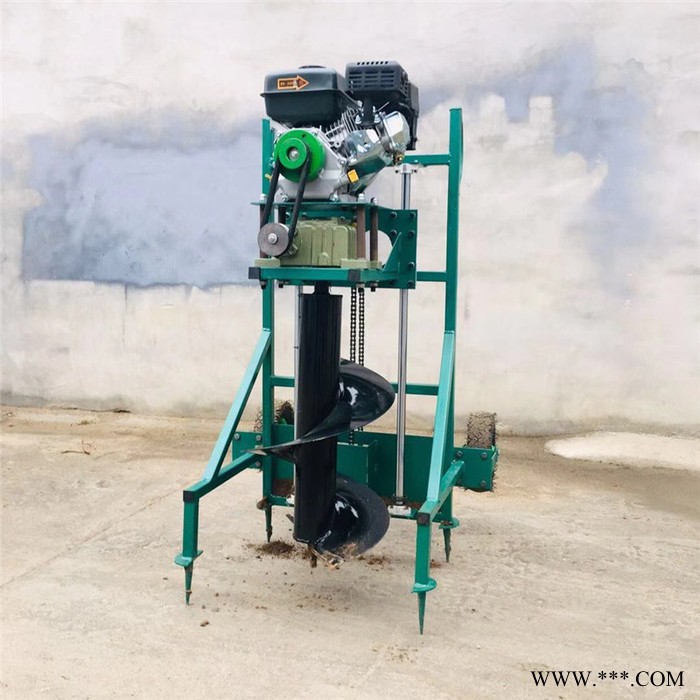 大棚茶园立柱打眼机 种树打孔机冻土挖坑机 山药种植挖坑机图4