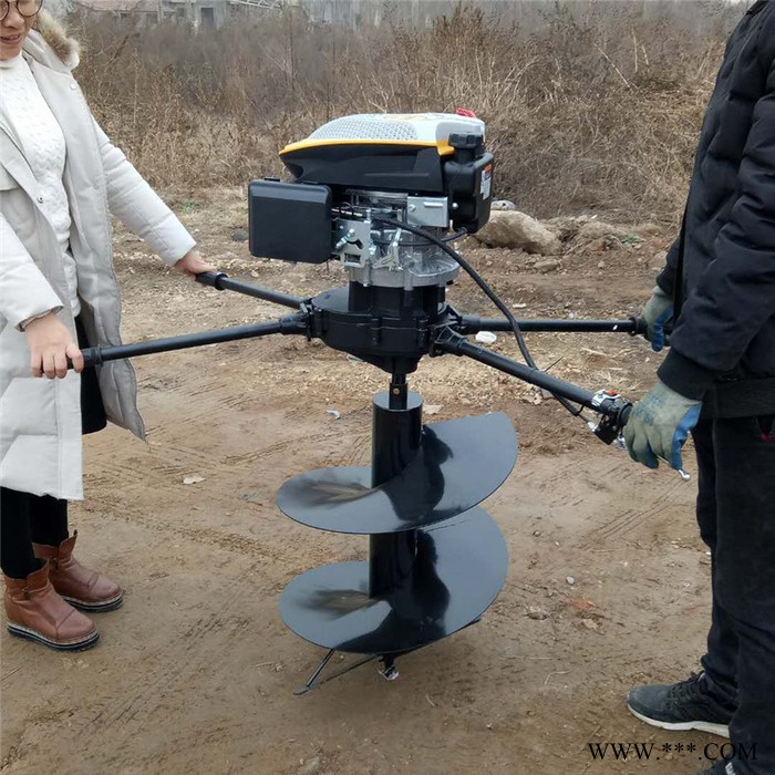 大棚茶园立柱打眼机 种树打孔机冻土挖坑机 山药种植挖坑机图7