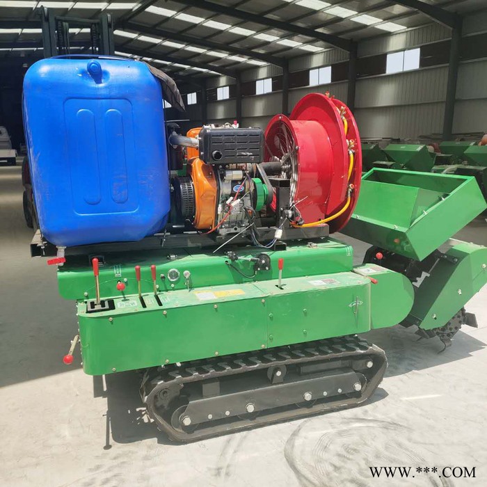 山药葡萄施肥履带式开沟机 履带果树开沟施肥机 大棚自走式开沟机图4