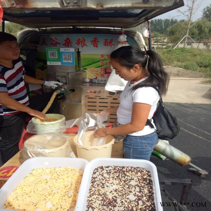 农村创业玉米膨化机 杂粮面粉山药巴巴膨化机 柴油多功能膨化机图5