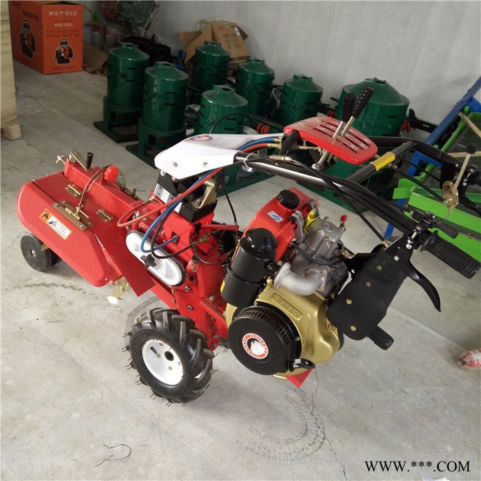 扶式拖拉机旋耕起垄机 山药种植开沟机大棚种植开沟机图7