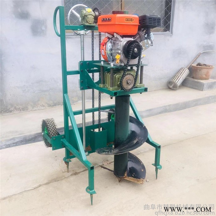 树桩打洞专用挖坑机内乡大棚立柱打坑机价格山药打坑机 慧聪机械批发图8