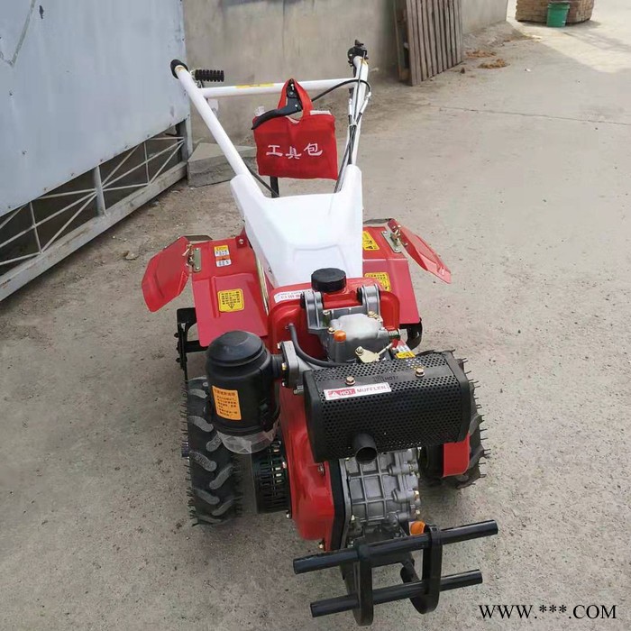 柴油9马力果园开沟机图片 启航山药起垄封沟机 大棚旋耕机图4