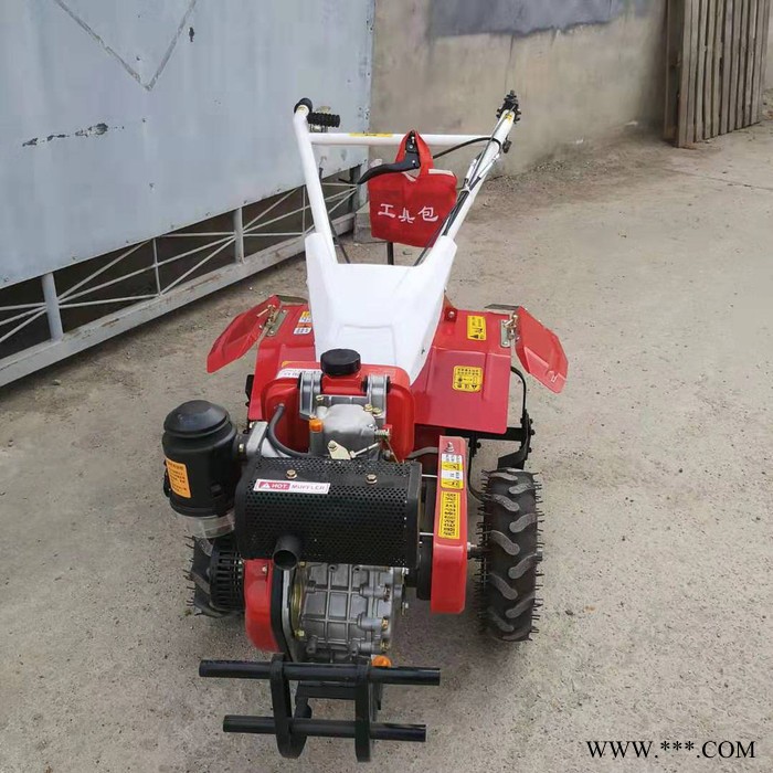 柴油9马力果园开沟机图片 启航山药起垄封沟机 大棚旋耕机图2