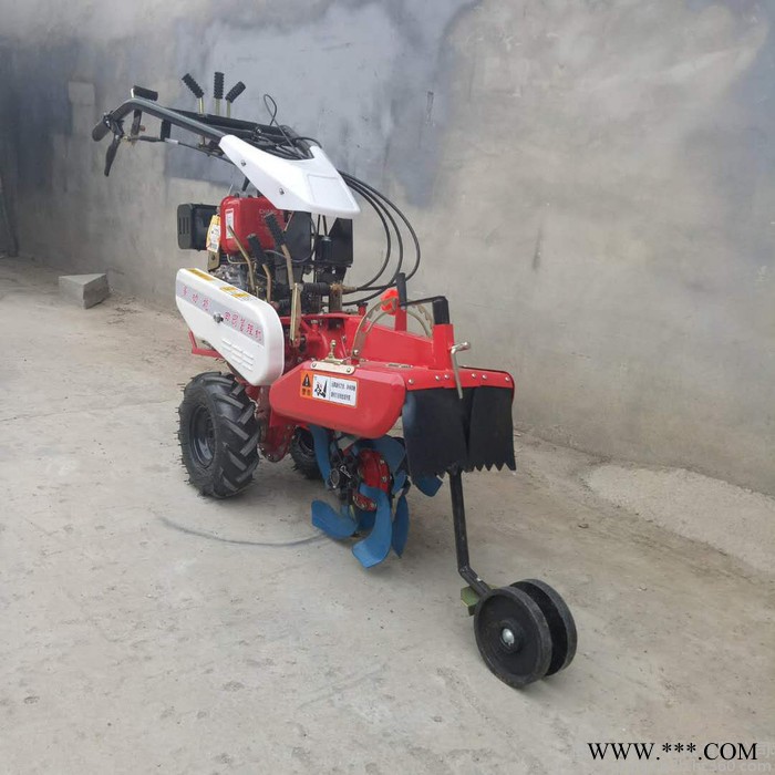 柴油9马力果园开沟机图片 启航山药起垄封沟机 大棚旋耕机图5