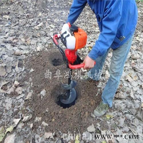 山药种植打眼机 汽油轻便挖坑机价格 大同 种植机钻地机图6