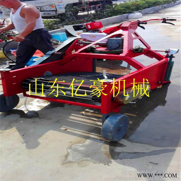 青阳县亿豪牌 三点悬挂链条传动多功能药材收获机 山药收获机图4