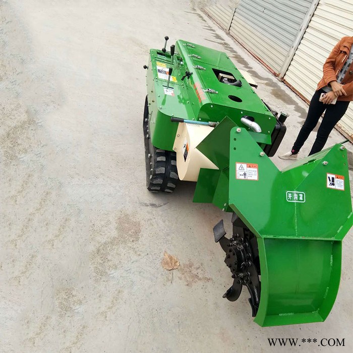 履带式山药果园锄草机 加宽履带旋耕机  果园农家肥回填机富兴图4