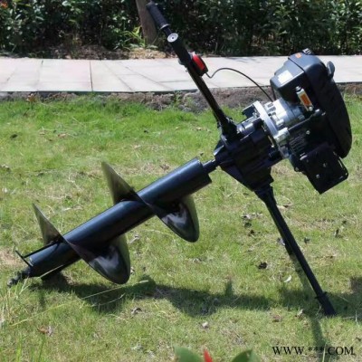 德鑫汽油机山药种植挖眼机 手提式果园果树种植施肥挖坑机马力大