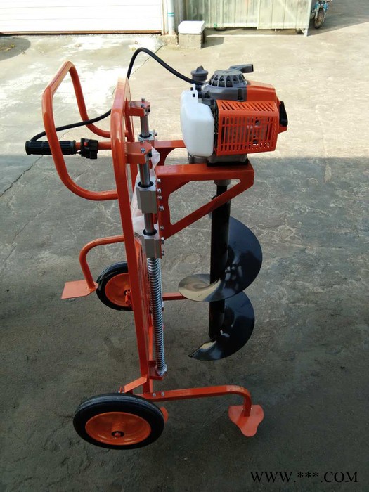 山药牛蒡种植钻眼打洞机 法库县大棚埋桩打孔机 新款汽油挖坑机图3