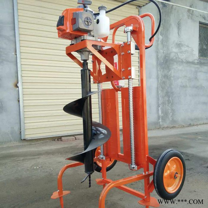 山药牛蒡种植钻眼打洞机 法库县大棚埋桩打孔机 新款汽油挖坑机图5