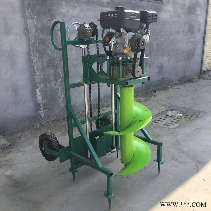 山药牛蒡种植钻眼打洞机 法库县大棚埋桩打孔机 新款汽油挖坑机图4