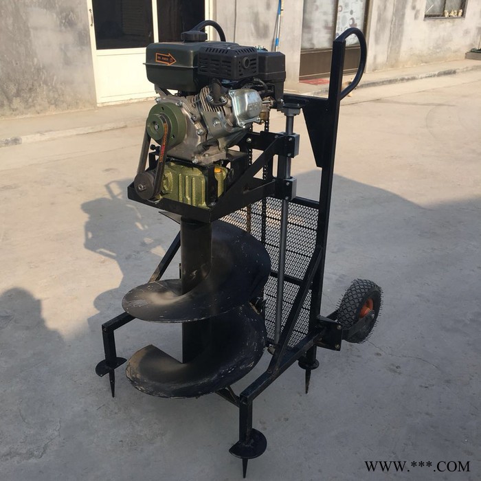 山药牛蒡种植钻眼打洞机 法库县大棚埋桩打孔机 新款汽油挖坑机图6