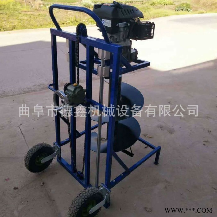德鑫植树造林挖树机电线杆大棚埋桩立柱打桩机 山药种植打孔钻眼图5