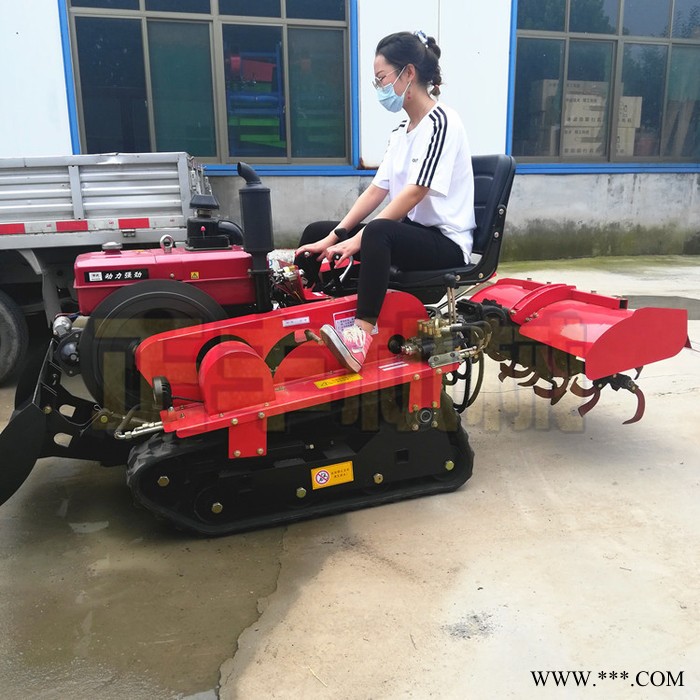 自走式农田旋耕机 大马力开沟施肥一体机 山药沟专用履带式回填机图8