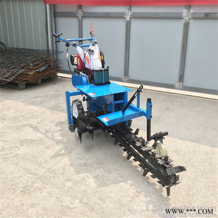 富兴机械生产链条开沟机 山药种植自走式挖沟机 单双链条开沟机厂家图2
