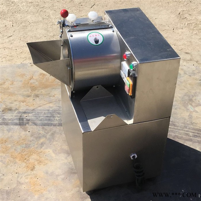 佳鑫2019新款山药切片机   调制凉菜专用胡萝卜切丁机  夏季烧烤用牛板筋切片机高清视频图7