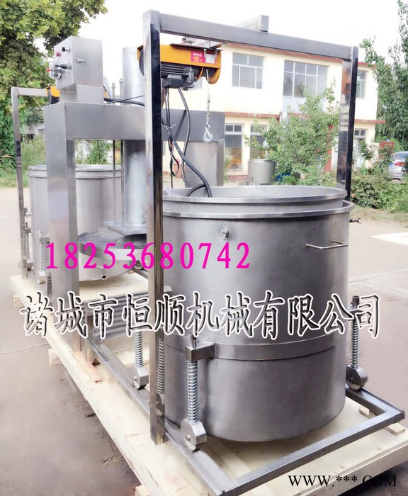 杨梅、树莓桑果混合酒液压榨机 浸淋后酱油渣压榨机 山药压榨机图4