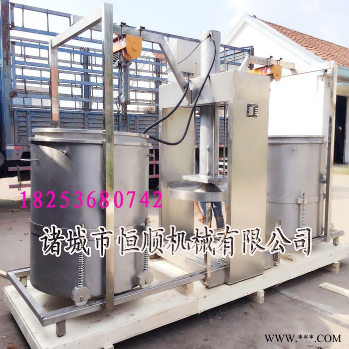 杨梅、树莓桑果混合酒液压榨机 浸淋后酱油渣压榨机 山药压榨机图6