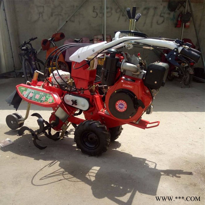 山药开荒培土机价格 大葱开沟培土机 富兴批发上档位汽油大马力打梗机图5