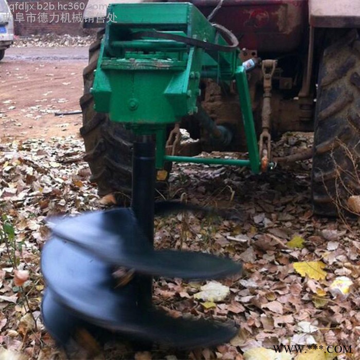 山药牛蒡种植打孔机 山坡地大功率植树刨穴机 4轮车悬挂式挖坑机图7