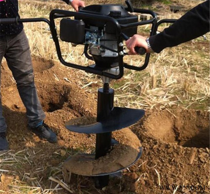 吉林山药打孔挖坑机 启硕机械手提式钻眼挖坑机 水泥电线杆打孔机型号图4