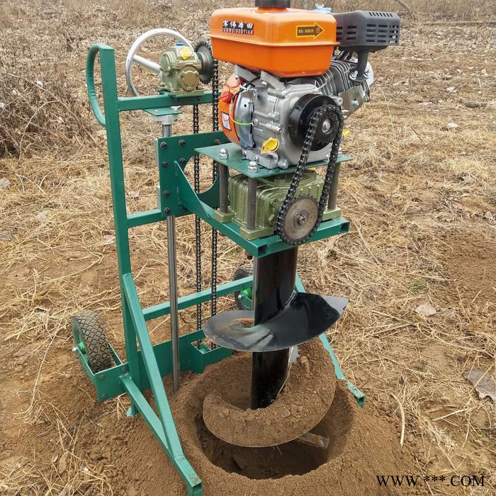 吉林山药打孔挖坑机 启硕机械手提式钻眼挖坑机 水泥电线杆打孔机型号图6