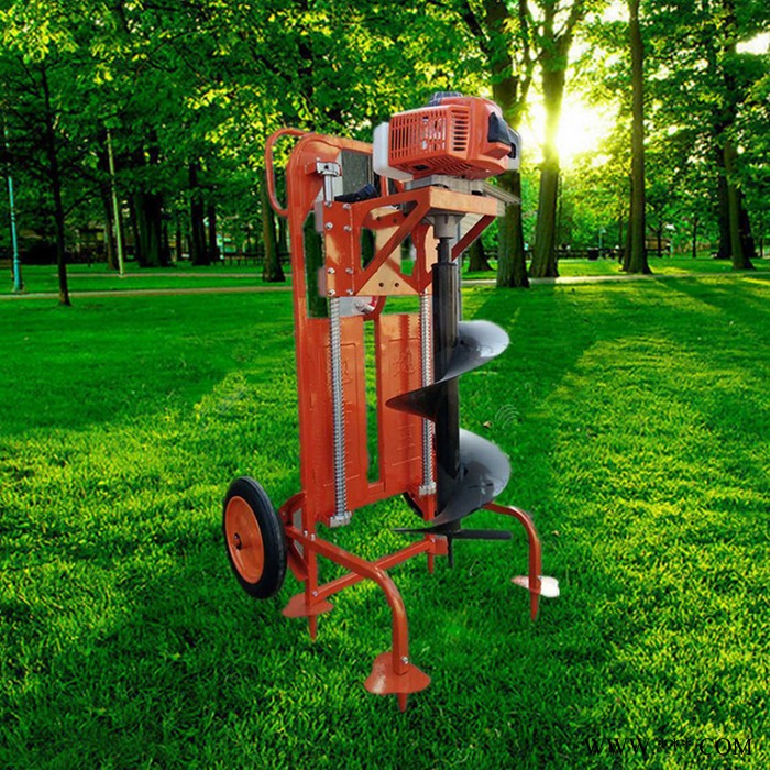 吉林山药打孔挖坑机 启硕机械手提式钻眼挖坑机 水泥电线杆打孔机型号图5