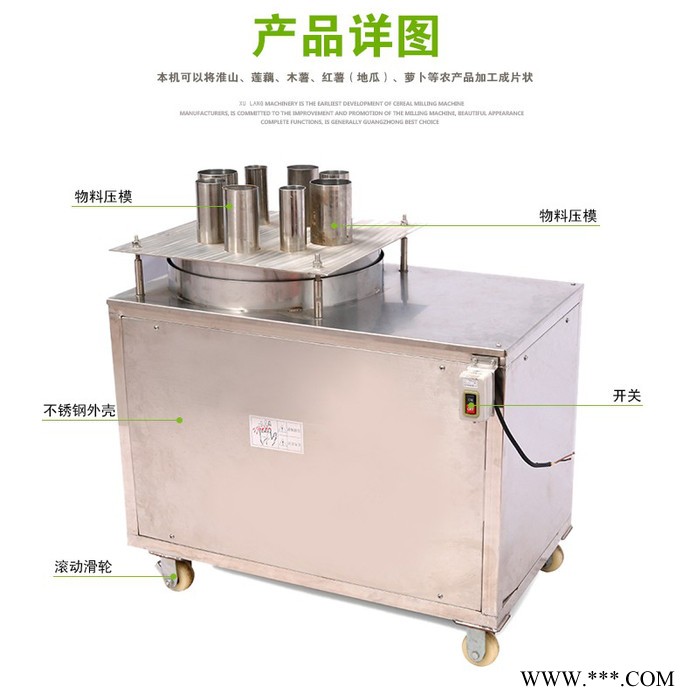 广东XL-75型多能切片机，旭朗淮山专用切片机，多能切片机厂家，铁棍山药切片机，多功能切片机价格图5