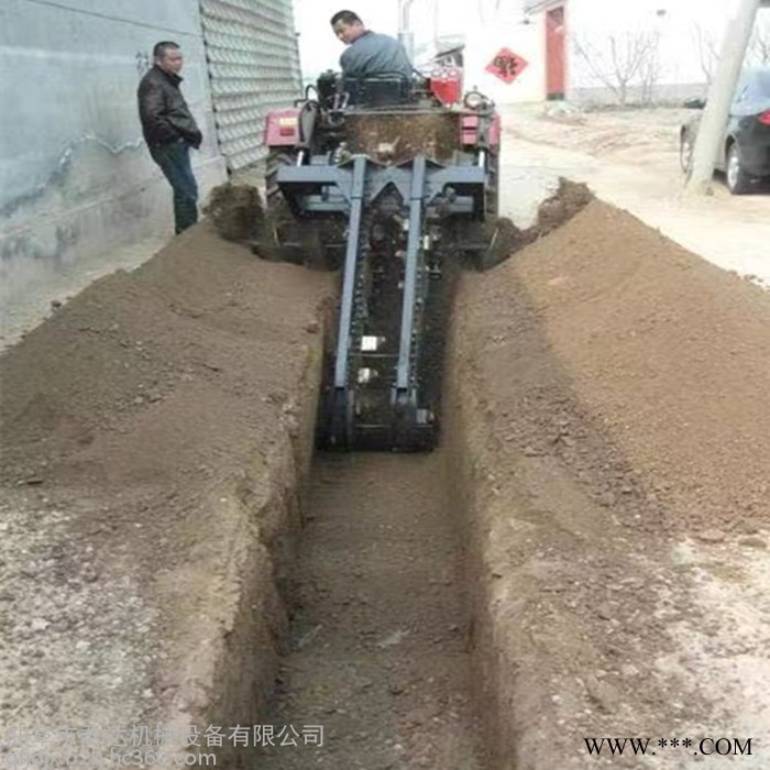 单链条开沟机大型链条式开沟机价格山药种植开沟机链条式大棚园林开沟机图5