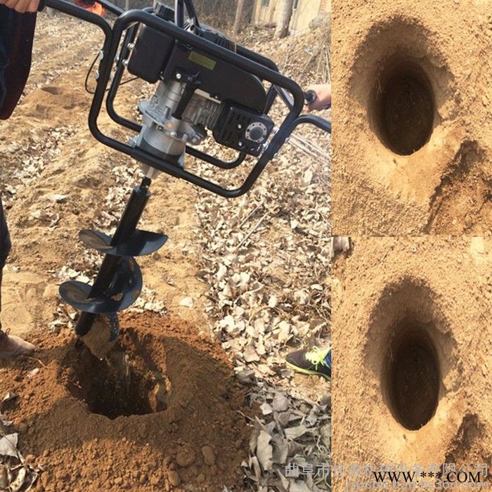 佳鑫方便实用加长山药种植挖穴机  锰钢合金篱笆钻孔机  手推柴油50直径挖坑机**图2