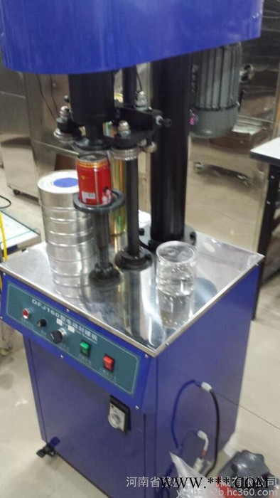 山药薏米粉铝制桶封罐机 奶粉桶易拉罐封盖机 封口机械图6