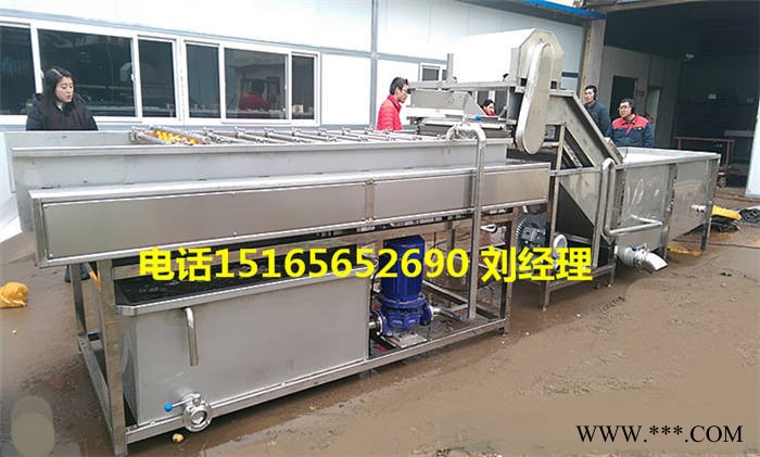 佳品机械供应6-800南方水果清洗线，出口马铃薯喷淋清洗机，大型连续薯类清洗机，山药清洗设备图6