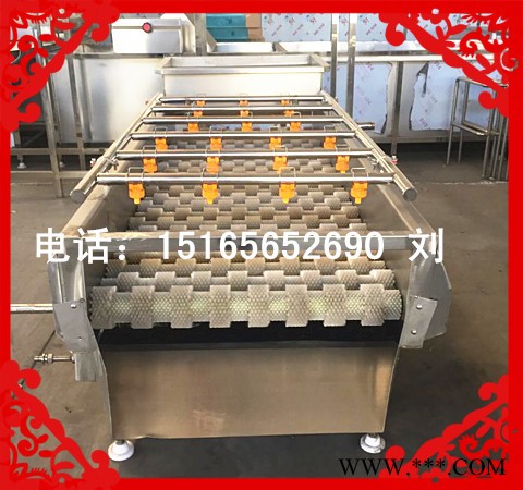 佳品机械供应6-800南方水果清洗线，出口马铃薯喷淋清洗机，大型连续薯类清洗机，山药清洗设备图4