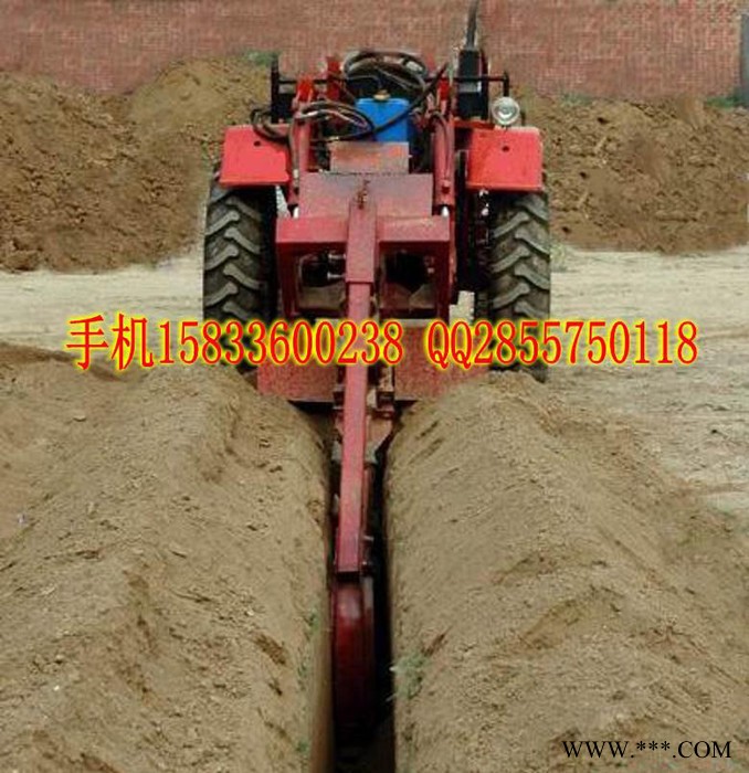 开沟机 大型开沟机设备 时风双缸四驱大马力拖拉机开沟机 山药图2