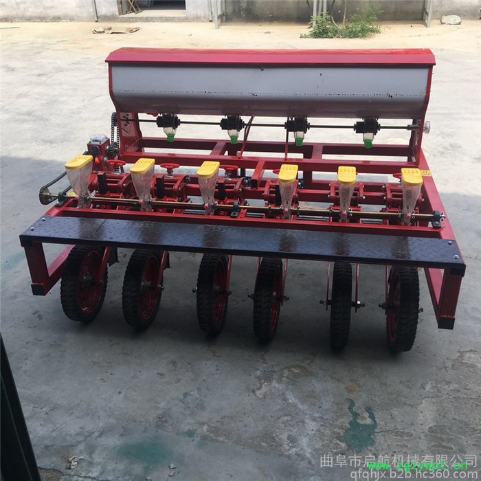 内蒙古黄芪播种机 启航六行牛膝点播施肥机 免间苗精密谷子播种机价格图3