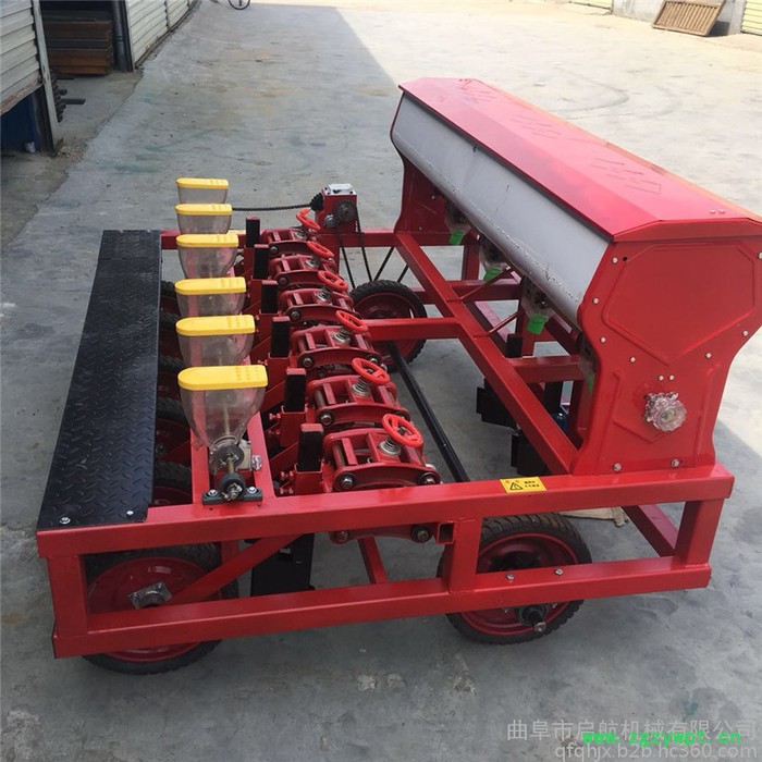 内蒙古黄芪播种机 启航六行牛膝点播施肥机 免间苗精密谷子播种机价格图7