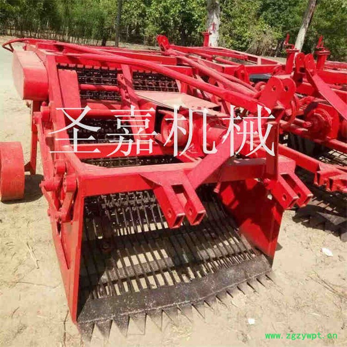 禹州牵引式起元胡机器销售热 圣嘉晃筛黄芪中药材收获机操作方法 牵引式元胡机器图3