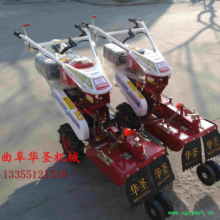 大葱开沟机 华圣8马力微型开沟机 元胡甩土开沟厂家批发图3