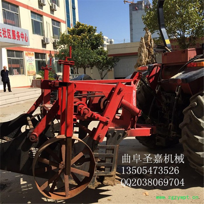 西峰丹参 当归药材起挖机型号  定做元胡滚筒式药材挖掘机圣嘉机械图5