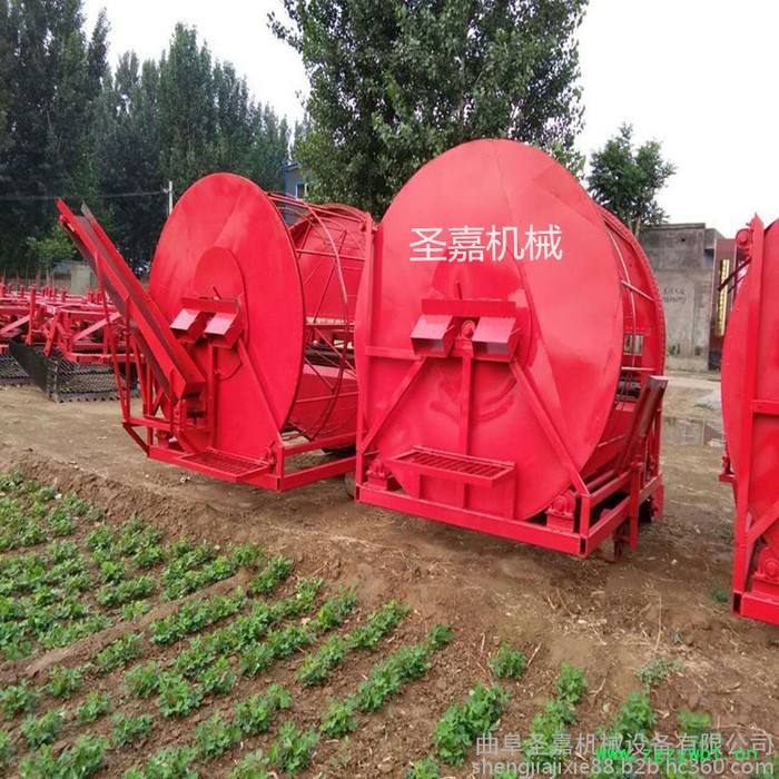 天水中药材挖掘机厂家 大型全自动丹参收获机视频 挖元胡半夏的药材机有补贴图2