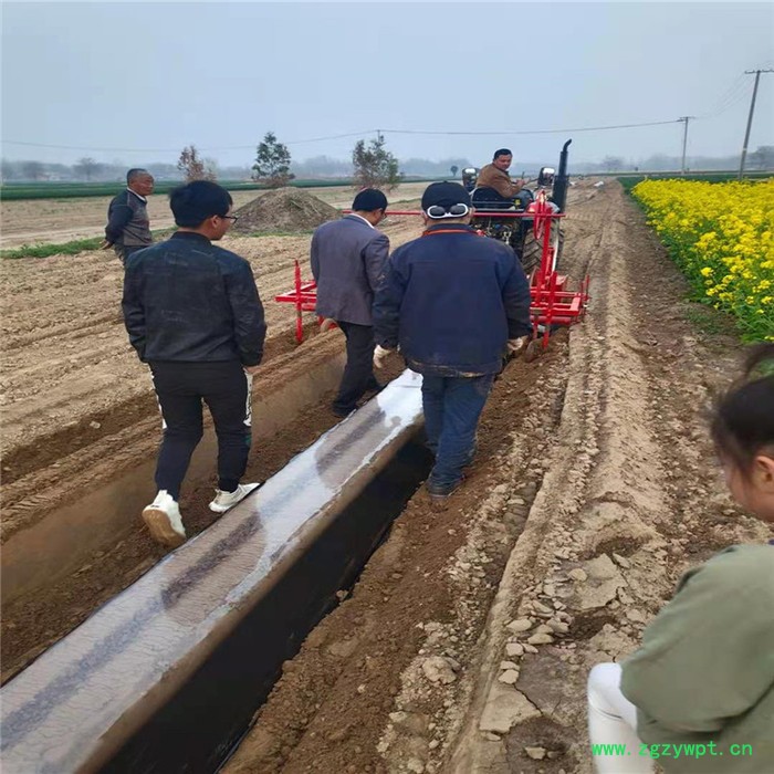 南充西洋参种植起垄机 客户试机发货图2